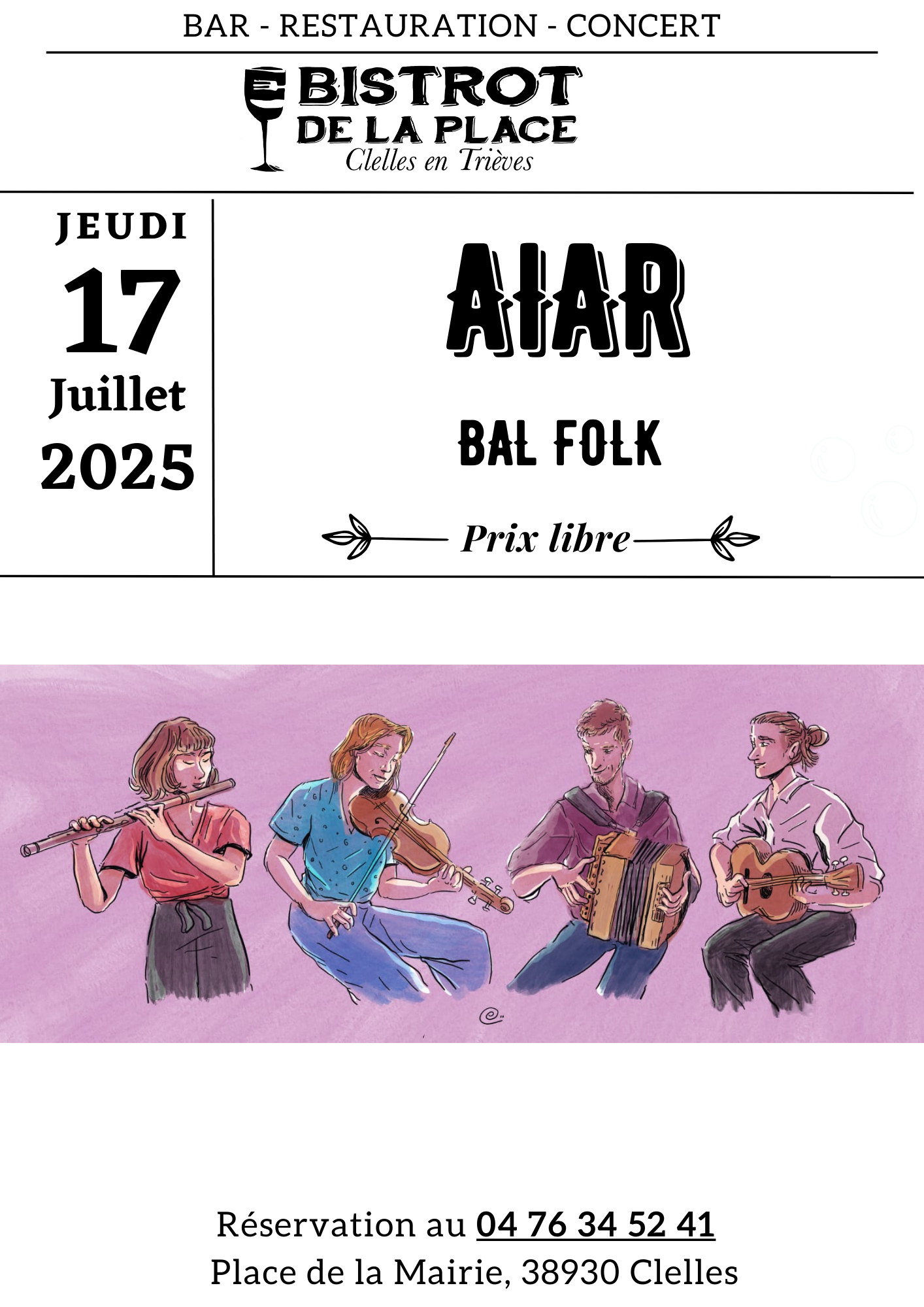 CONCERT / BAL FOLK - AIAR CONCERT / BAL FOLK - AIAR