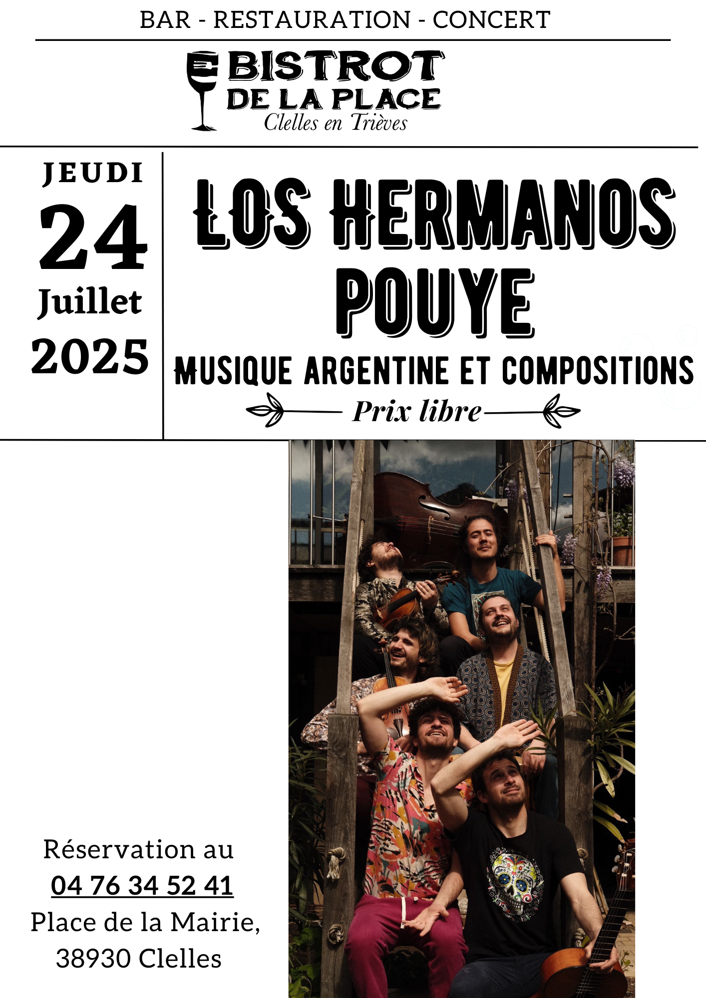 CONCERT LOS HERMANOS POUYE - Musique Argentine CONCERT LOS HERMANOS POUYE - Musique Argentine