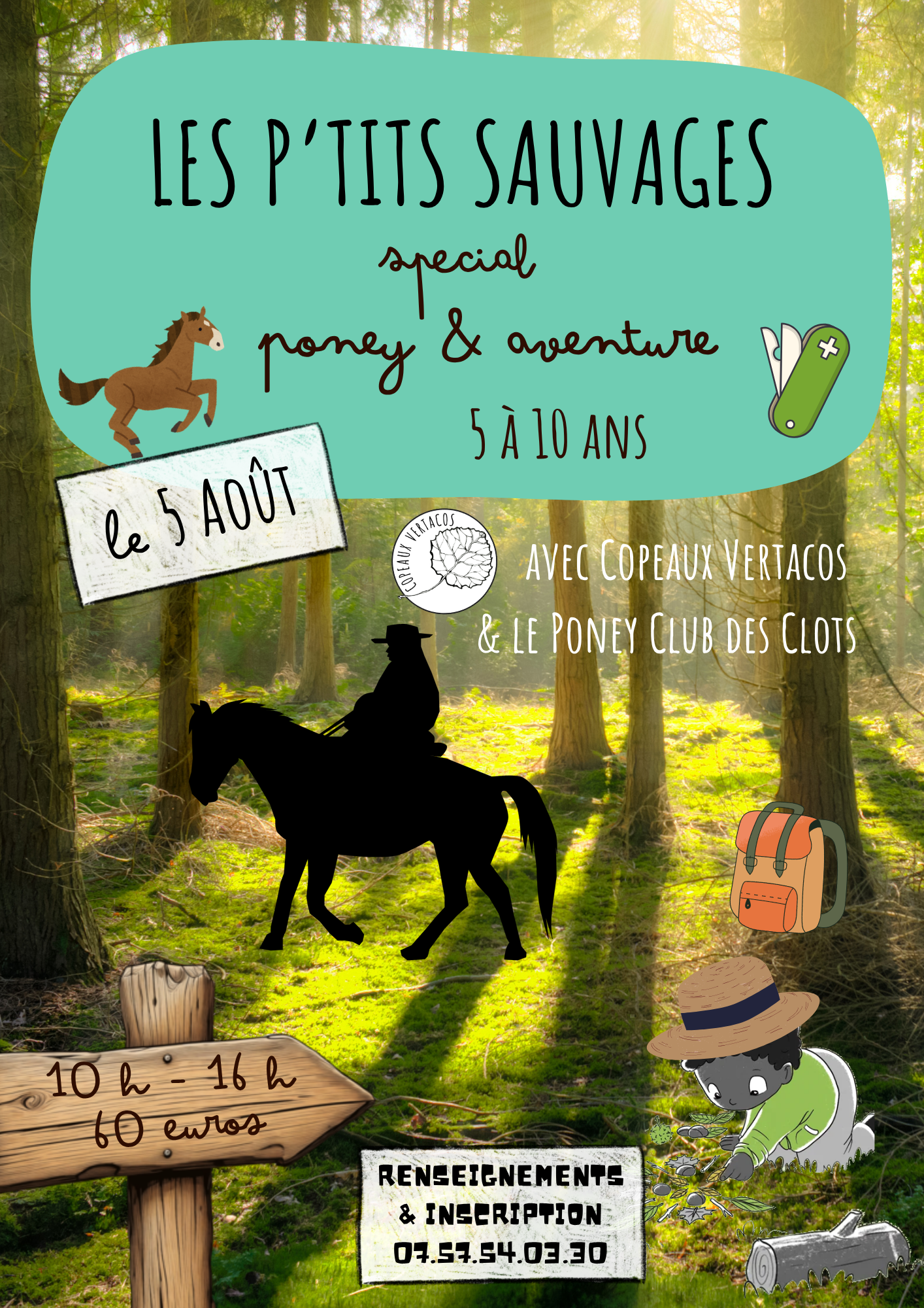 Les p'tits sauvages : poney et aventure Les p'tits sauvages : poney et aventure