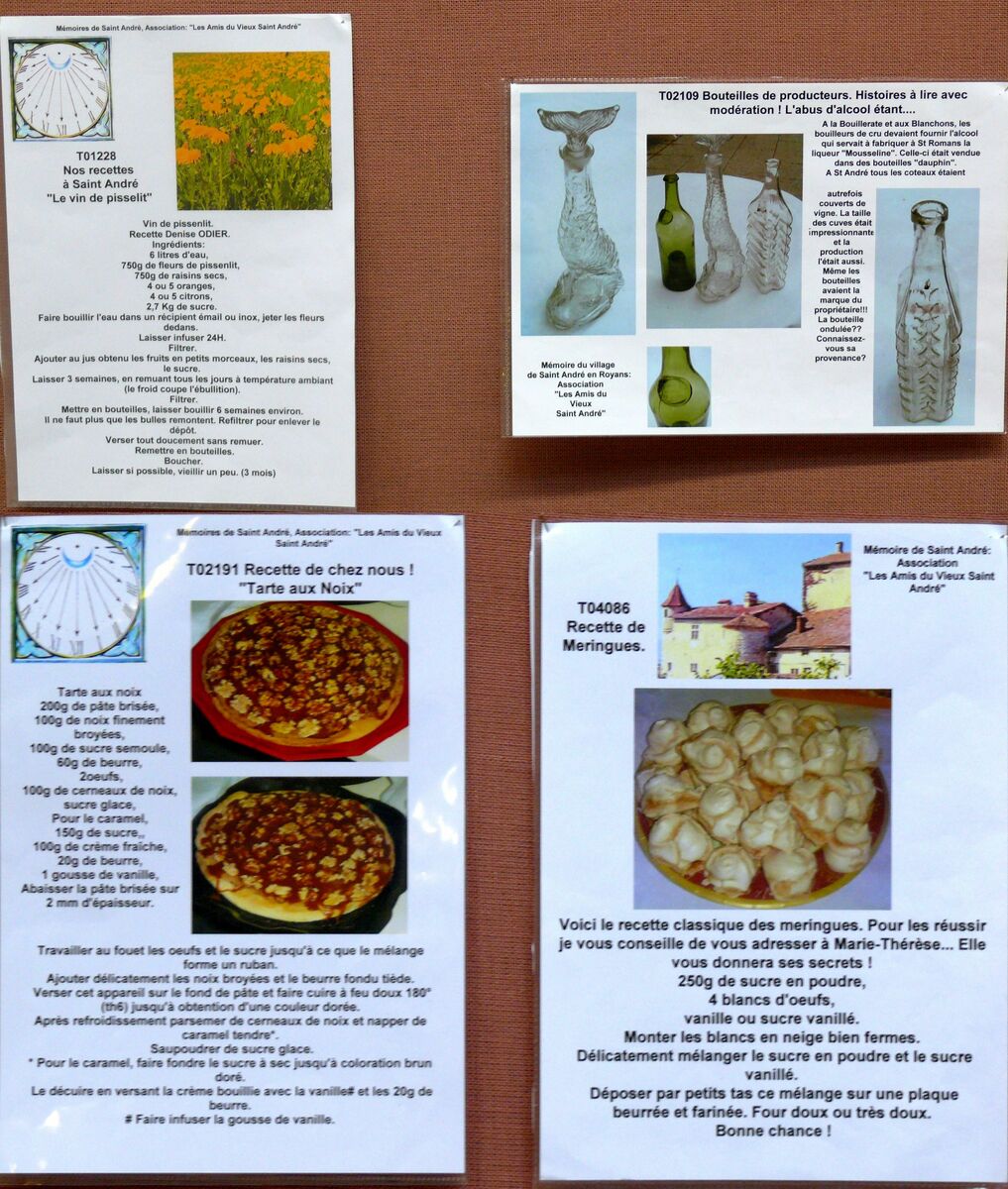 Exposition "Mémoire et Histoire du village" de St-André-en-Royans