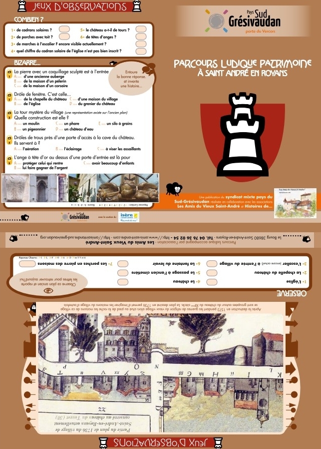 Parcours ludique familial dans le village de St-André-en-Royans Parcours ludique familial dans le village de St-André-en-Royans