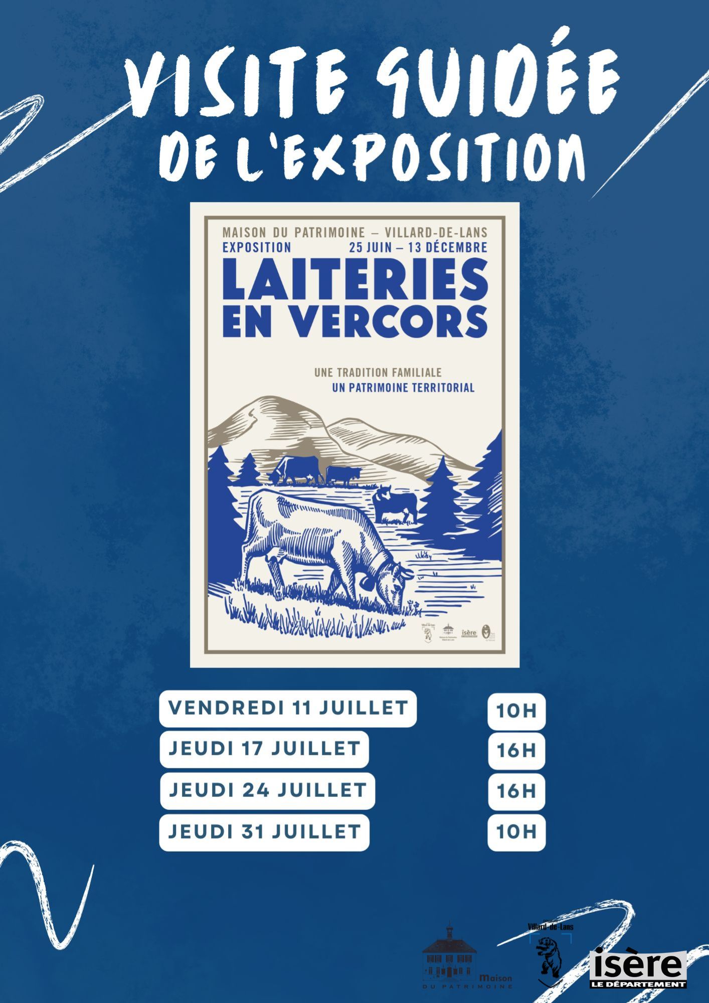 Visite guidée de l'exposition : laiteries du Vercors