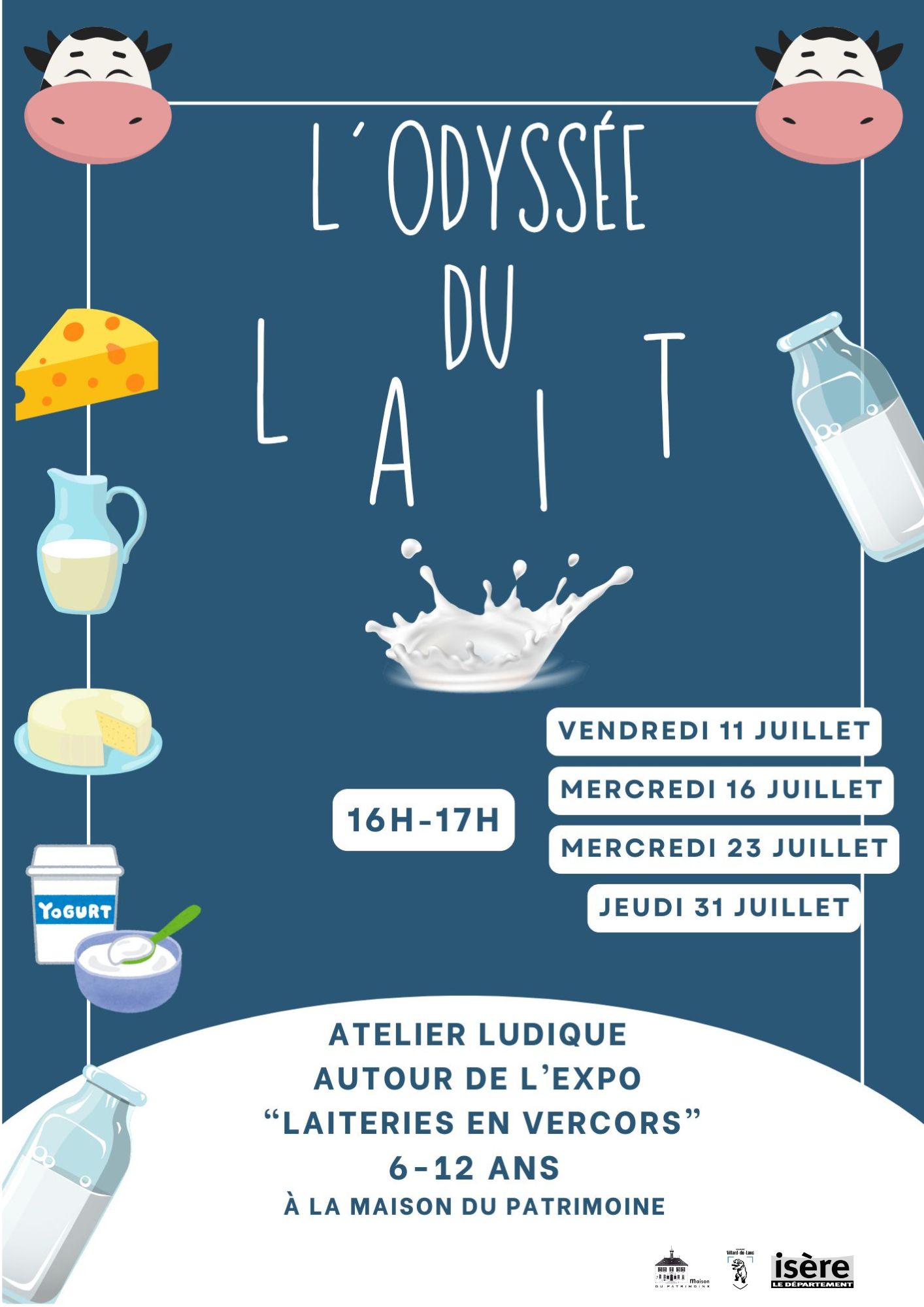 L'odyssée du lait - animation autour de l'expo "laiteries en Vercors"