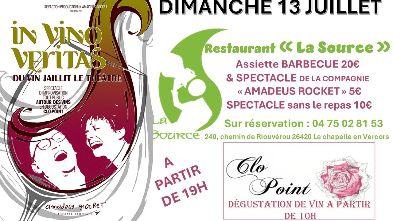 Dégustation de vin et théâtre d'improvisation