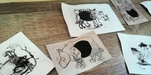 Atelier Gravure sur Tétrapak